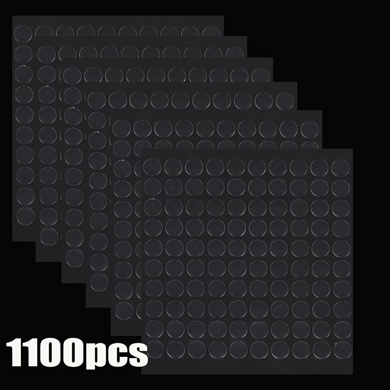100 200 1100 Pcs 10mm Round Fully Transparent Double-Sided Adhesive Dots for Crafts Home Decor Balloon Party Setup