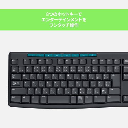 Logitech Wireless Keyboard K275 Wireless Keyboard Wireless Thin Numeric Keypad USB Connection Unifying Windows