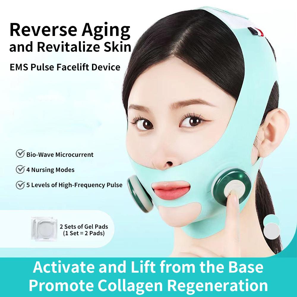 Electric V Face Facial Massager Facial Contouring Beauty Device Ems Skin Lifting Slimming Chin Shaping Massager Anti-Wrinkle