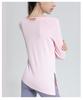 New Autumn/Winter Quick-Dry Slimming Long Sleeve Pilates Yoga Top – Versatile and Flattering Round Neck Sportswear