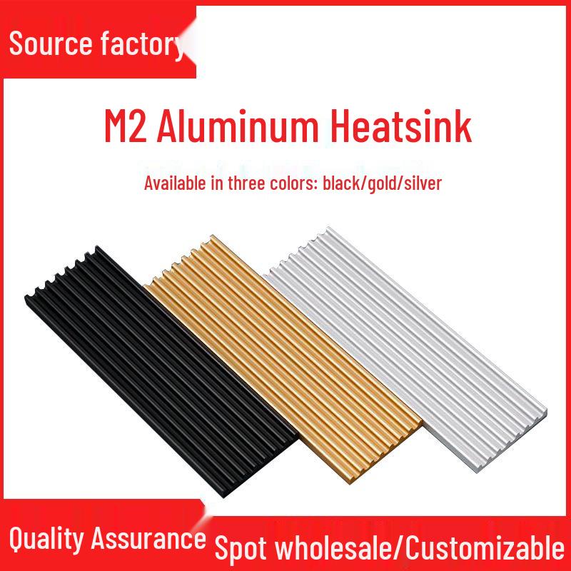 M.2 2280 Aluminum Alloy SSD Heatsink with High Thermal Conductivity