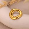 Spilla da Donna Elegante Colore Oro Decorazione Spirale Geometrica Fiore di Sole Spille Acciaio Inossidabile Impermeabile Gioielli per Feste Matrimoni