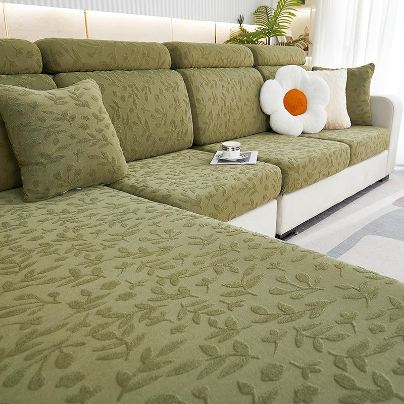 New Jacquard Velvet Stretch Sofa Cover Four Seasons Universal Sofa Cushion Anti-Cat Scratch All-Inclusive All-Purpose Sofa Fit