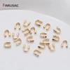 14/18K Gold Plated Wire Protectors Loops U Shape Clasps Connector,Wire Guard Guardian Protectors For DIY Jewelry Making Findings
