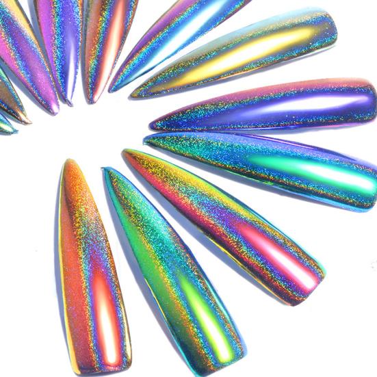 

0.2g 12 Colors Mirror Effect Manicure Nail Art Shimmering Powder Pigment Gift
