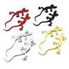 Gecko Car Emblem: Fun Metal Body & Tail Decoration Sticker