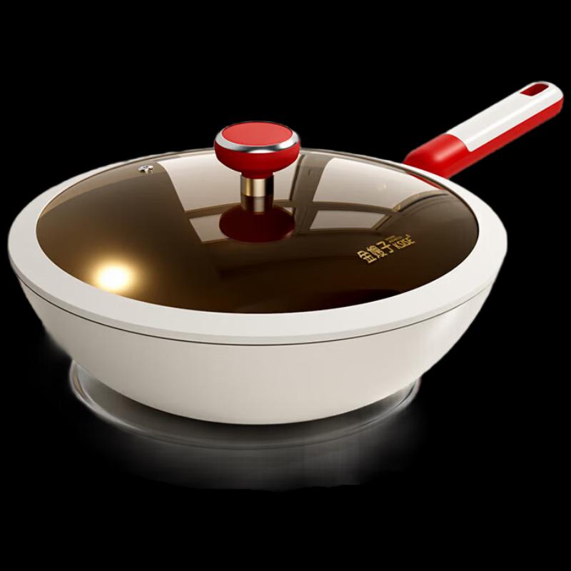 KSISE Prosperous Future Titanium Alloy Non-stick Wok