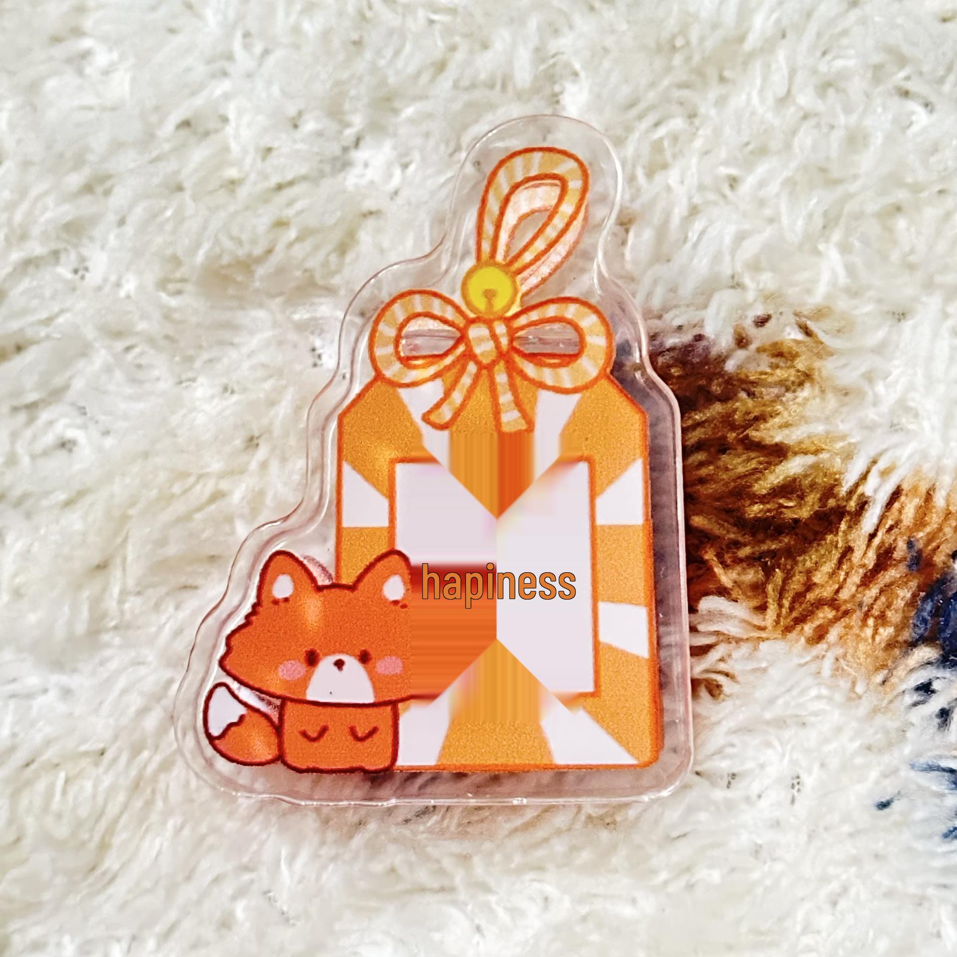 Charming Girl Cartoon Stationery Sealing Clip - Cute Acrylic Memo Clip for Gifts