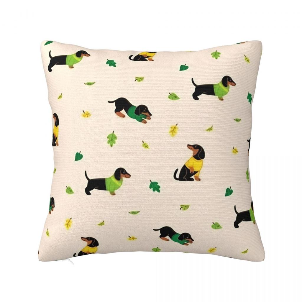 Dachshund Throw Pillow Cover Cushions for Sofa Gift for Animal Dog Lover 4545cm Cushion Covers