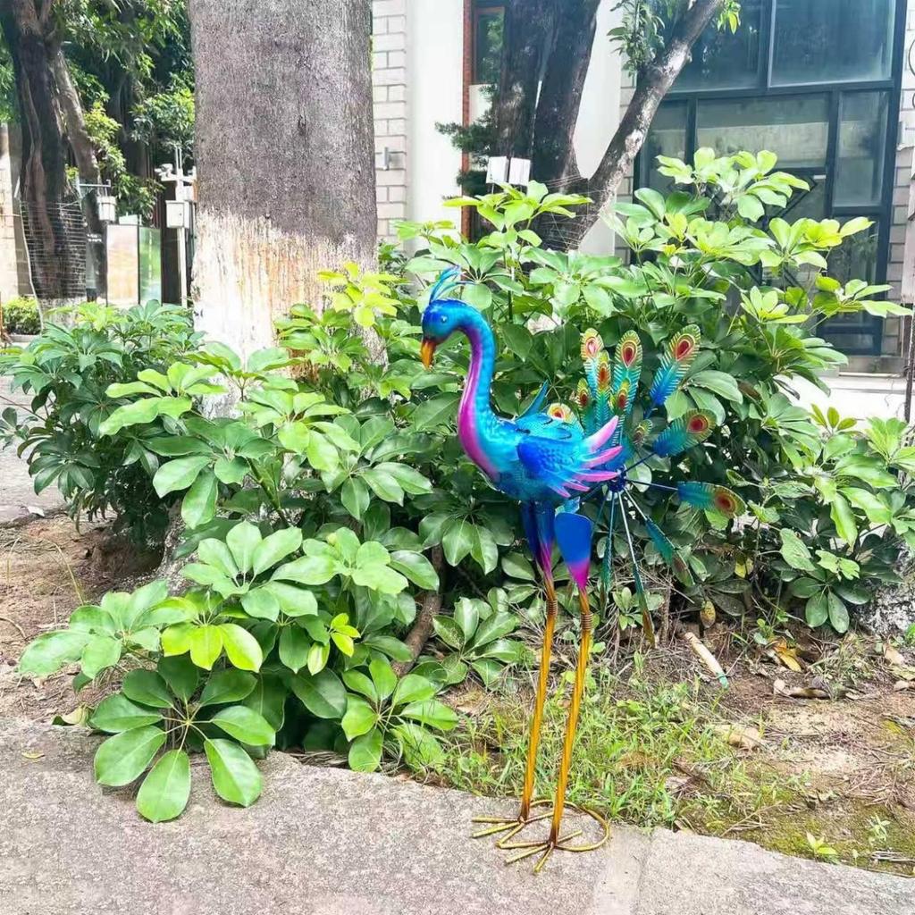 Peacock Wind Colorful Easy Assembly for Patio