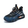 Foreign trade children's sports shoes spring and autumn new mesh breathable boys lightweight running shoes rotating buckle primary school sneakers
