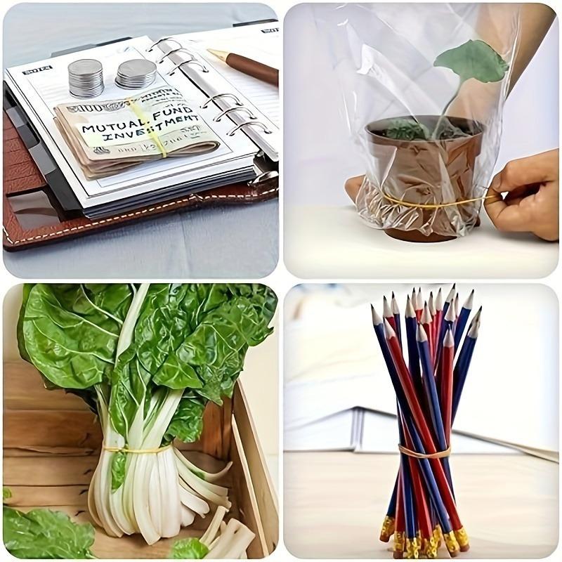 Elasticitate Puternică 50g Benzi de Cauciuc Multifuncționale, Diametru 38mm Inel Bubble, Benzi Elastice, Cauciuc Natural Durabil pentru Utilizare la Birou, Școală și Acasă