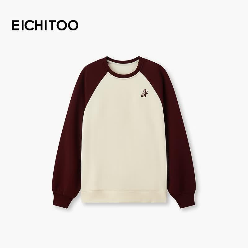 EICHITOO Women s Fleece Color-block Sweatshirt M