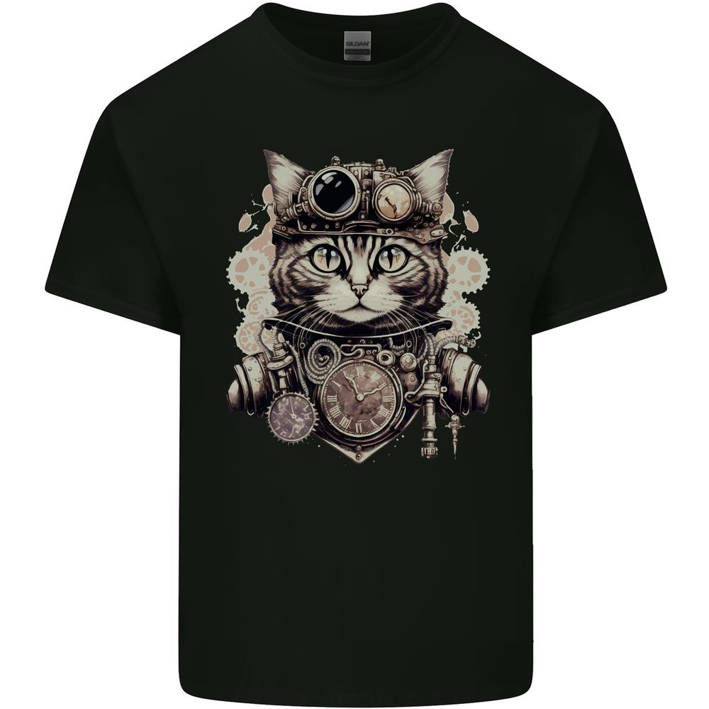 Steampunk Cat Kids T-shirt Childrens S