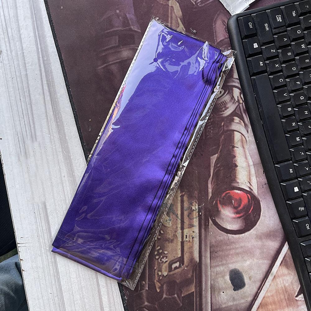 Navy Blue Solid Silk Ribbon Belt with Skirt Decoration