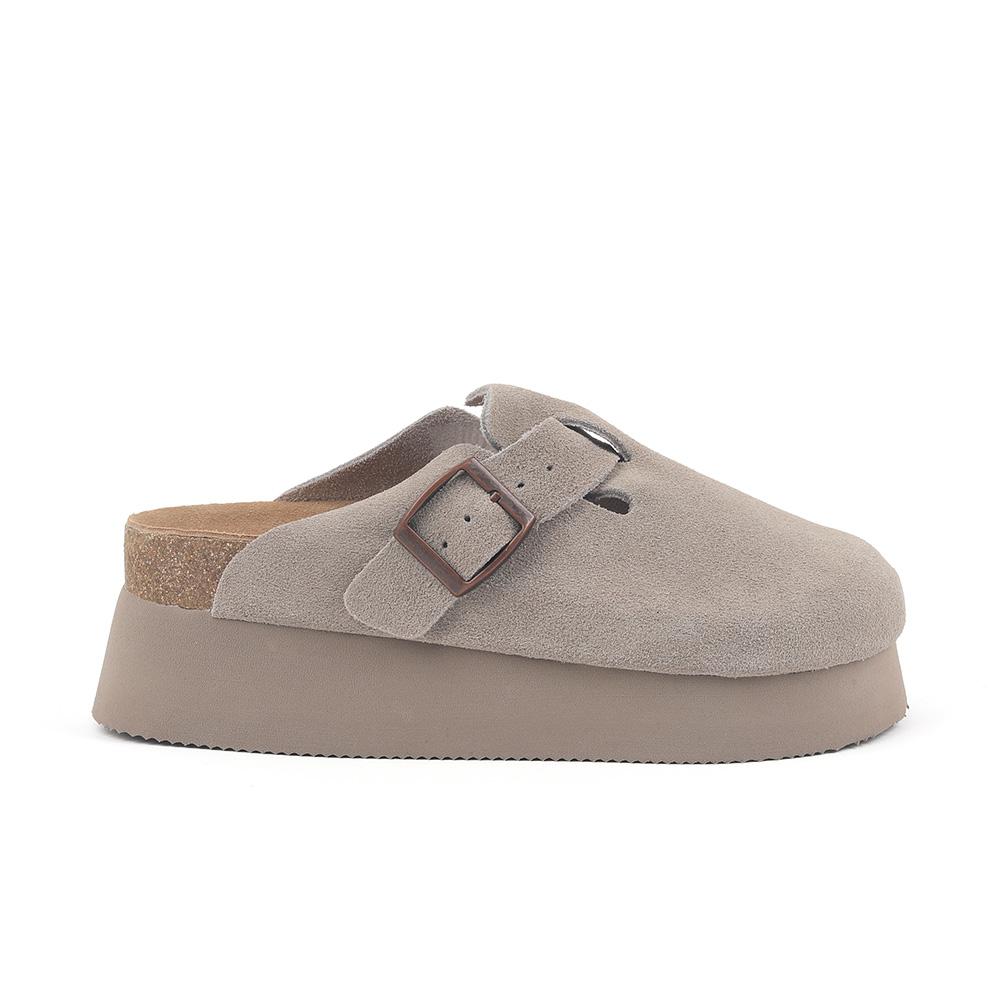 Oz Ugg Wear Adult Platform Soft Footbed Slippers Taupe