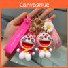 Adorable Cartoon Doraemon Keychain Cute Silicone Dangling Key Ring Accessories
