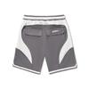 Li Ning Reignite Serie Colorblock Mid Waist Kordelzug Sportliche Freizeitshorts Herrenshorts Rauchgrau AKSU167-2