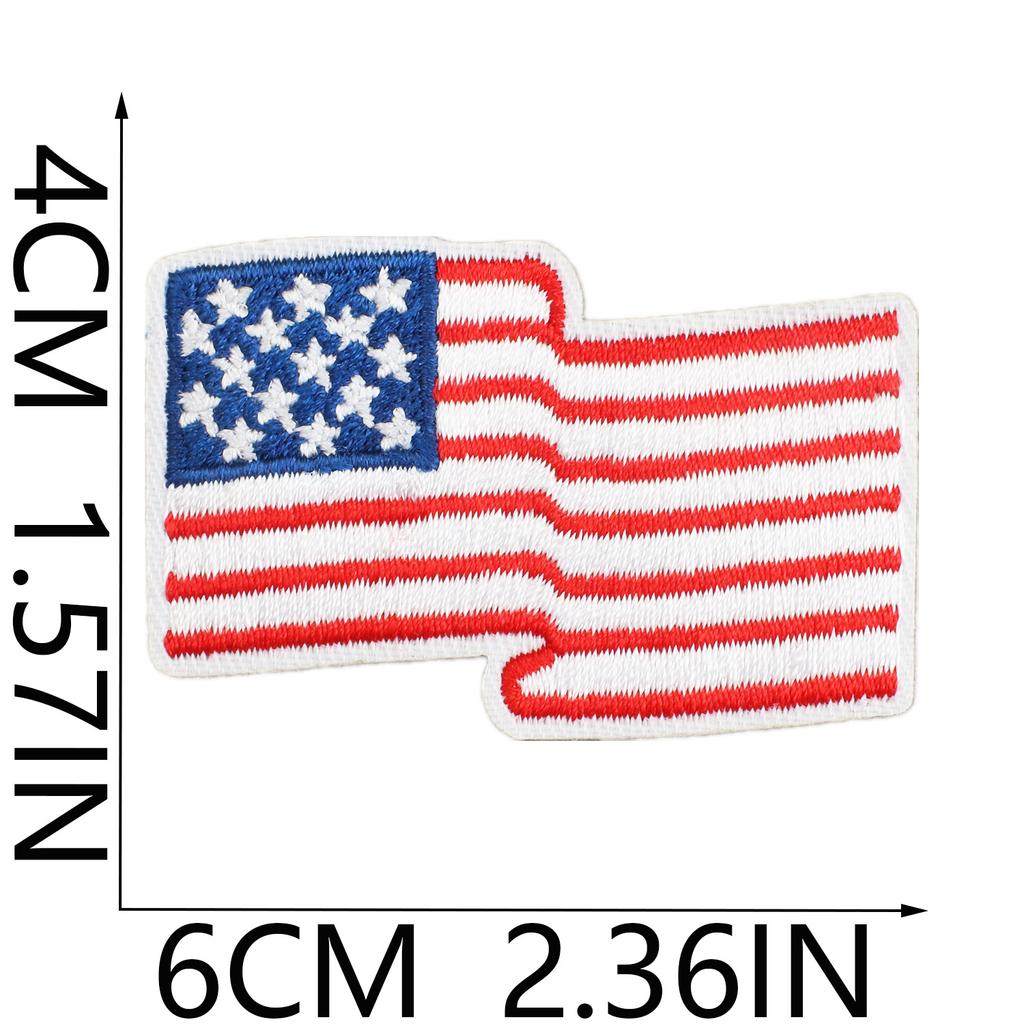 American National Day Cake Embroidery Cloth Sticker Bag Decoration Patch Sticker Independence Day Love Eagle Computer Embroidery Label