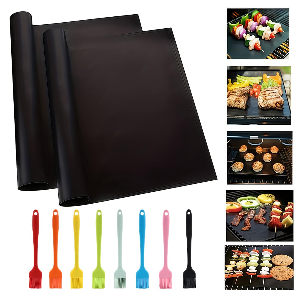 2 Pack of Heavy Duty Non-Stick Oven Liners: BPA and PFOA Free, Great for Electric Ovens, Gas Stoves, Microwaves, Charcoal and Gas Grills