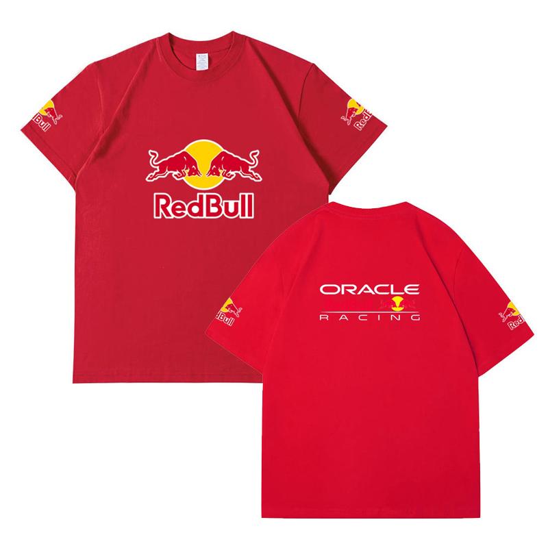 Oracle Red Bull Racing F1 T‑Shirt Unisex Short Sleeve Tee Formula 1 Racing Fans Casual Tops