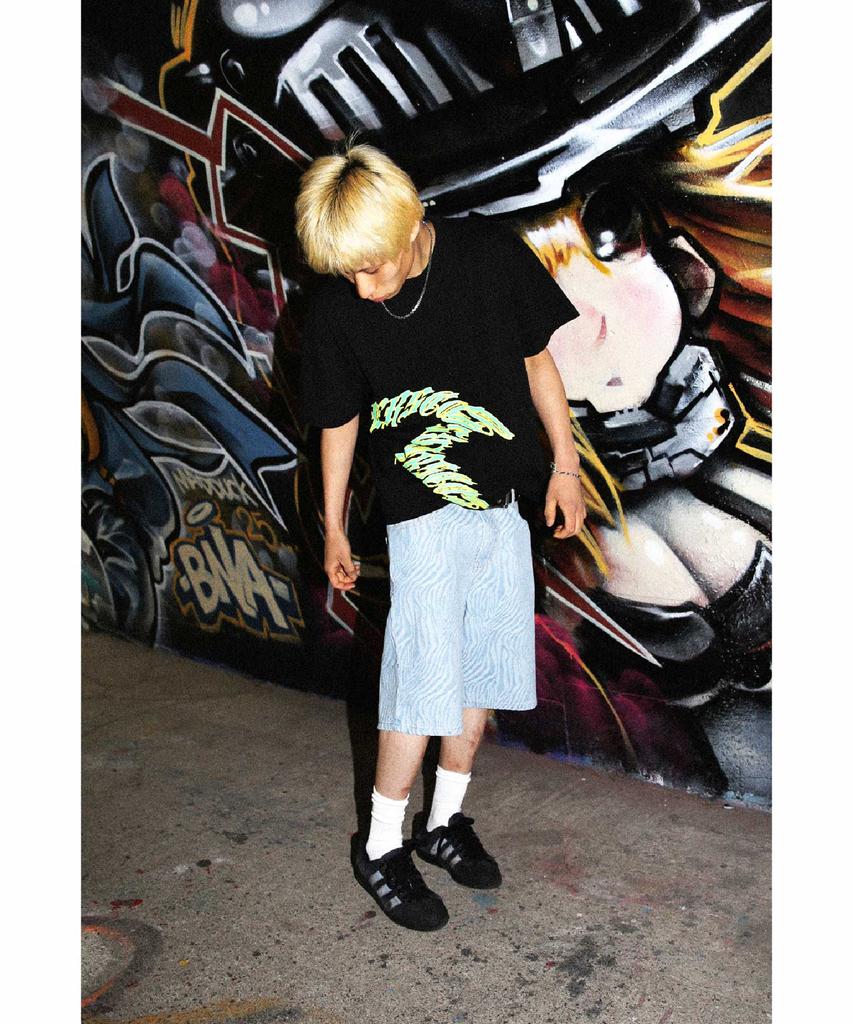 Ialeseuko Wave Logo T-Shirt_Black