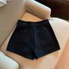 Women's High Waist Elastic White Shorts - Sexy Black Hot Pants for Spring & Summer