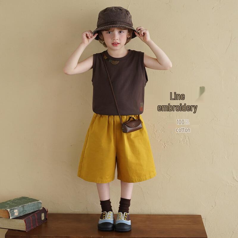 Boys  Summer Cotton Embroidered Vest 120