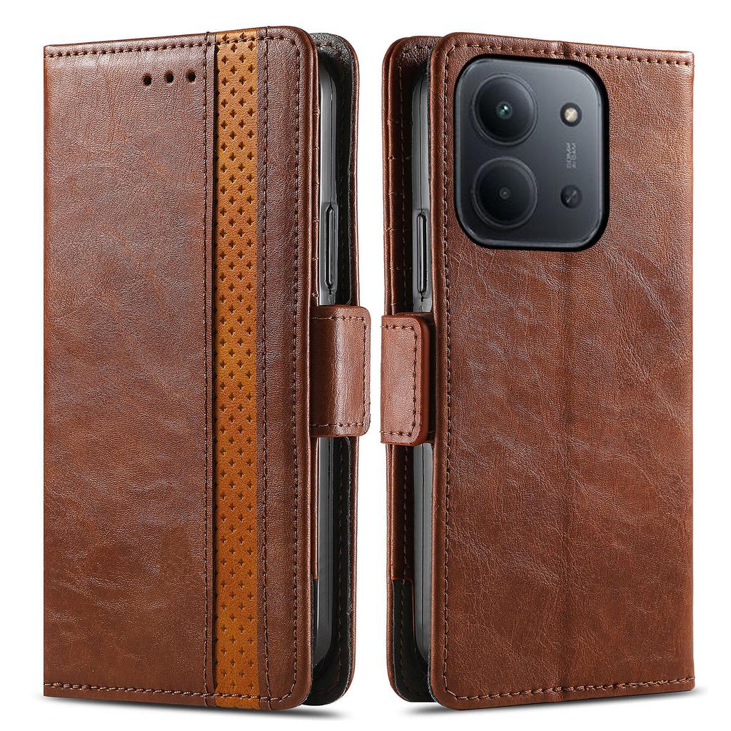 CASENEO Phone Cases For Xiaomi Poco C85 4G (173mm) / Redmi 15C 4G (EU) (173mm) / 15C 5G (EU) (173mm) PU Leather Cover Stand with RFID Blocking Wallet