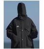 Men's Plus Size Waterproof Multi-Pocket Ski Jacket with Cotton Padding for Winter Warmth 