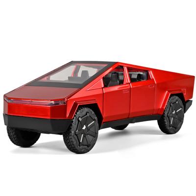 1/32 Giocattoli Tesla Cybertruck Modello in Metallo pressofuso Camioncino Pickup in Lega Metallo Colorato Espositore da Tavolo Indoor Collezione Gioco per Bambini Ragazzo