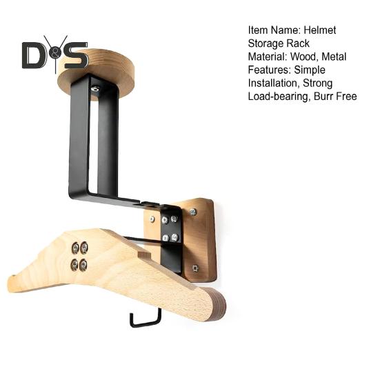 Wall Mount Motorcycle Helmet Holder Jacket Hanger Strong Load-bearing Simple Installation Tactical Gear Organizer Cycling Suit Storage Rack