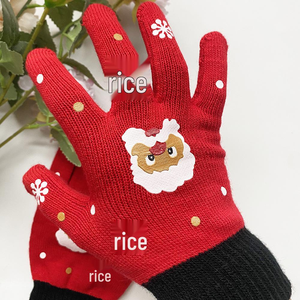 Women's Christmas Warm Cycling Gloves, Touchscreen & Cold-Proof, for Autumn/Winter