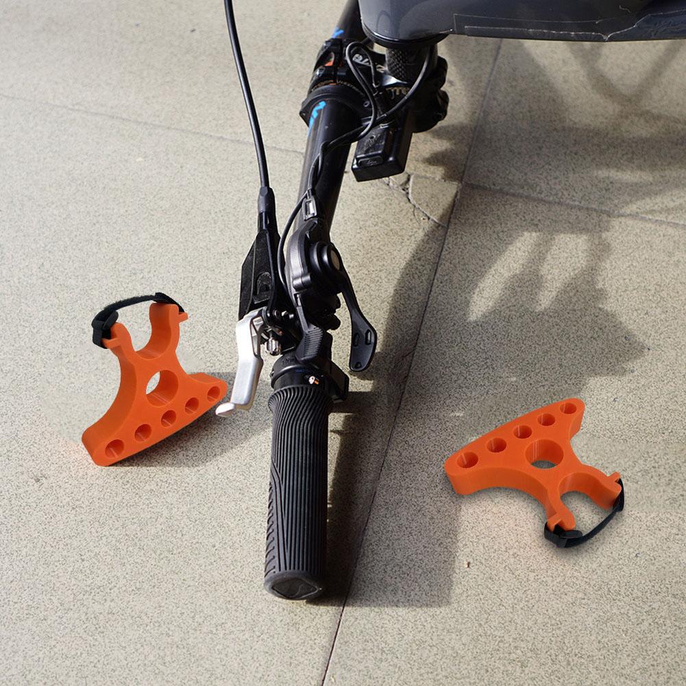 1 Pair Bicycle Repair Handle Bracket Bike Handlebar Stand Clip-On Stabilizer for Inverted Parking Stable Maintenance