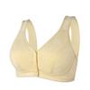 New smooth front buckle women's underwear thin mother soft cotton women's vest type steel rimless large size bra