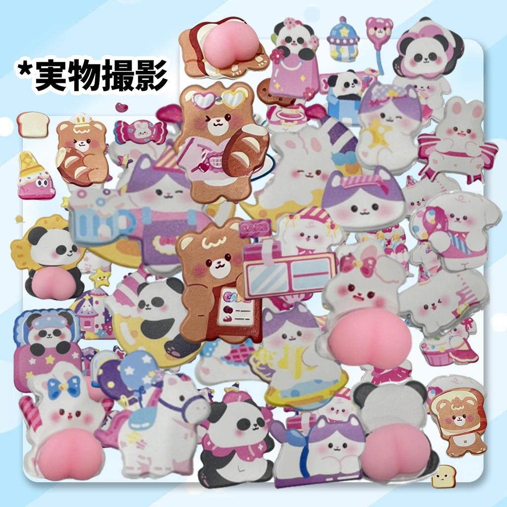 This is a Get a set of 6 for this 3D squishy animal butt stickers with a soft Perfect for sticker DIY cell and Cute animal A great gift for school