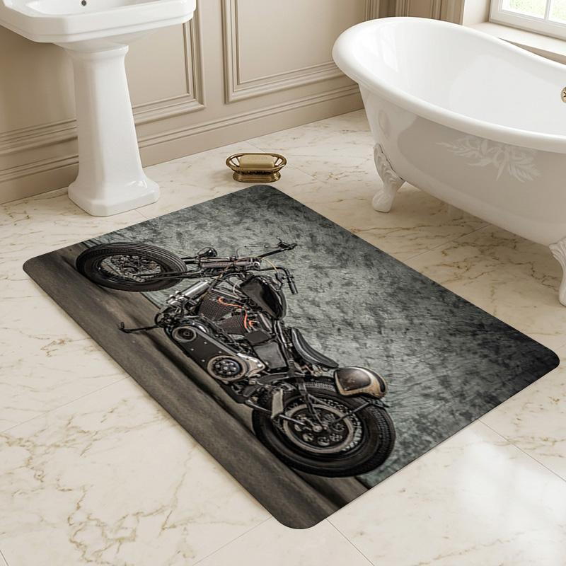 Motorcycle Art Living Room Nonslip Area Rug Soft Carpet For Bedroom Game Playroom Sofa Office Home Decor Doormat Christmas Gift C9301768