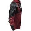 Steampunk Herren Gothic Trenchcoat Lederjacke Punk Style Biker Jacke Herbst Winter Motorradjacke