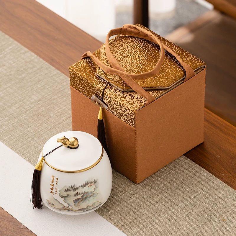 

Nierxin Ceramic Tea Canister Gift Packaging Set (Empty)