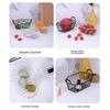 INS Style Iron Storage Basket with Handle Fruit Basket Desk Organizer Box  for Room Dormitory