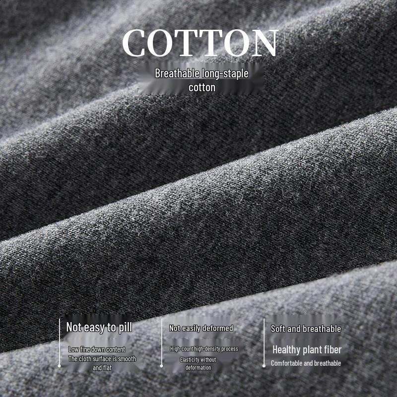 Qipilang Men's Pure Cotton Mid-Waist Boxer Briefs