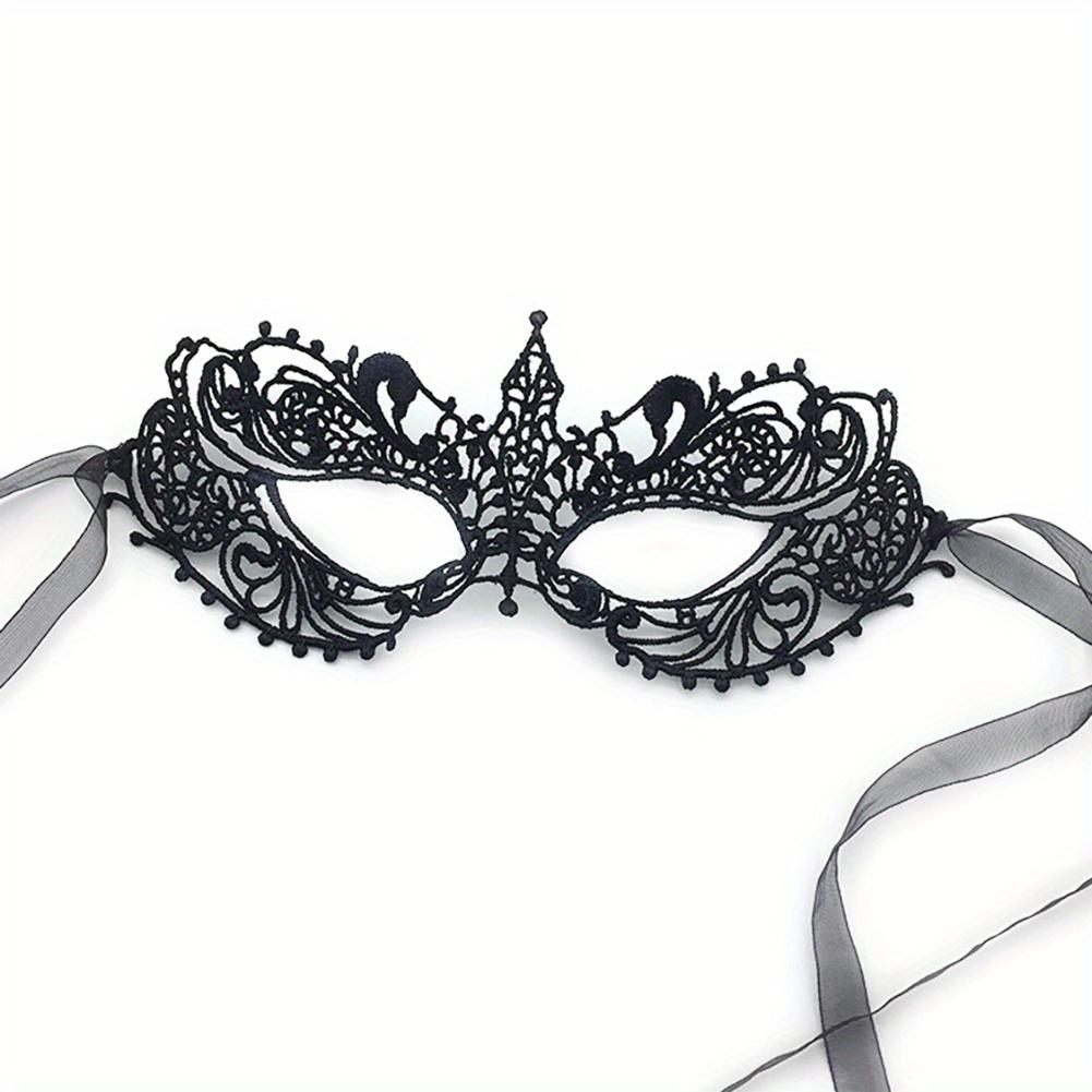 Women Sexy Hollow Lace Masquerade Bronzing Princess Party Cosplay Prom Props Costume Nightclub Queen Masquerade