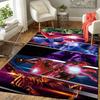 1pc Marvel Avengers Super Heroes Area Rug, Non-Slip Floor Mat, Cartoon Character Design, Soft Velvet, Room Decor, Washable Indoor Carpet