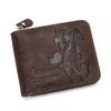 Cross-Border Trend Hunter Men's Short Tri-Fold Wallet with Large Capacity Coin Purse