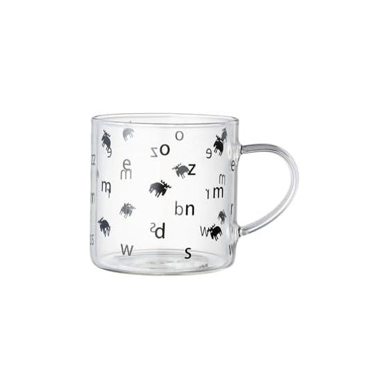moz Moz Heat Resistant Mug Mug Heat Resistant Glass Heat Resistant Mug Stylish 320ml Glass Cup Glass Coffee Cup Tea Cup Heat Resistant Made in Japan