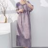 1011 new cotton and silk nightdress women's summer short-sleeved pajamas cartoon pony element long loose cotton silk skirt can be worn outside
