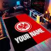 Custom Eintracht Frankfurt Carpet Rug for Living Room Bedroom Home Sofa Decoration,Kids play Nonslip Floor Mat