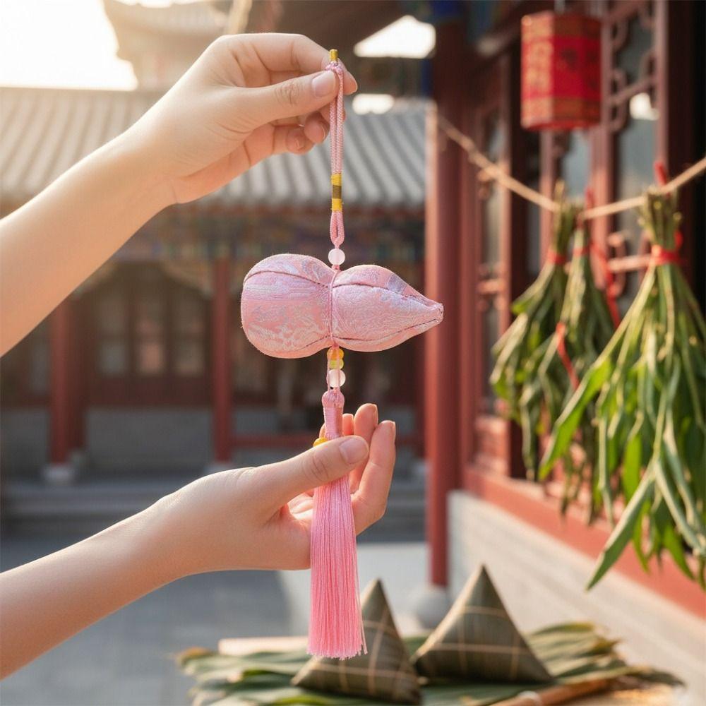 With Tassel Gourd Brocade Embroidered Bag Chinese-style Gourd Scented Pouch  Dragon Boat Festival