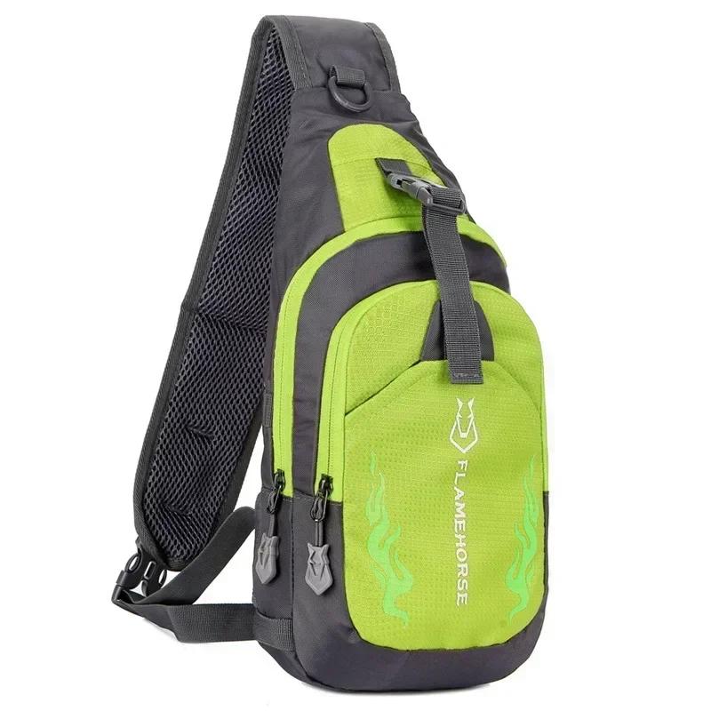 Travel Sports Running Cycling Daypack Men Sling Backpack Chest Crossbody Gym Bags Waterproof Lightweight Chest Bag Shoulder Bag