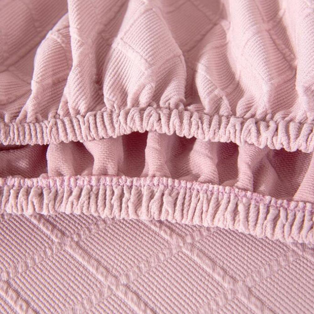 1 Set Split Chair Cover Pink Office Elastic Swivel Chair Covers Backrest Cover Cushion Cover